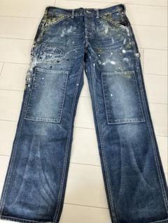 atmos × COOK HANDMADE PAINT DENIM MULTI