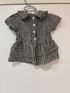 futafuta チェック柄　レモン柄　シャツ 90 チュニック