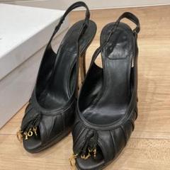 クリスチャン・ディオール Christian Dior チャームヒールサンダル