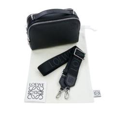 LOEWE ロゴ入りショルダーストラップ ブラック/ホワイト LOEWE - ロエベ ショルダーストラップ アナグラム C886T90X01の