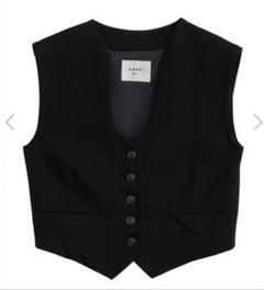 Ameri WAVE COLLAR SHORT VEST ブラックS - メルカリ