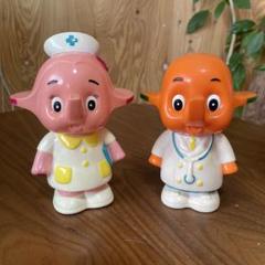 佐藤製薬　サトちゃんドクター&サトコちゃんナース貯金箱 佐藤製薬 サトちゃんドクター&サトコちゃんナース貯金箱 （サト