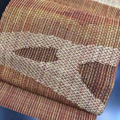 7-92 夏帯 夏物 開き名古屋帯 美品 正絹 着物 絽