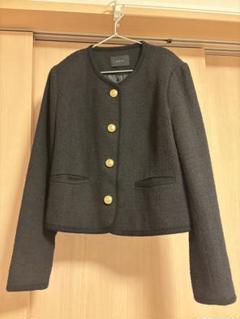 MUTE / ツイードノーカラージャケット（BLACK）のサムネイル