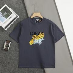 LOEWE 刺繍 Tシャツ ダークグレー - メルカリ