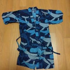 【7月末まで】甚平　子供　くじら