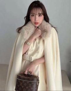 ダッフルマントコート(F IVORY): OUTER