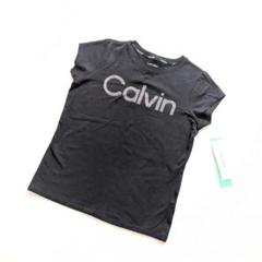 Calvin Klein Tシャツ ビジュー ロゴ ブラック S