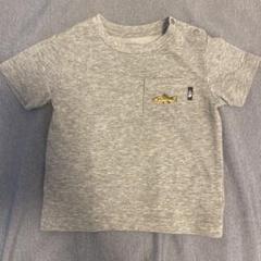 美品！大人気THE NORTH FACE グレー Tシャツ 魚刺繍
