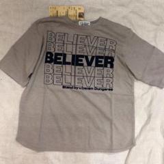 最新デニム ダンガリー BELIEVER Tシャツ 140