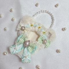 190 ぬい服 くま 着ぐるみ ちびぐるみサイズ 11㎝ グリーン