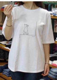 クロシェ　猫プリントTシャツのサムネイル