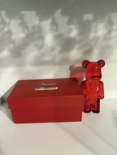 【新品】Baccarat バカラ　ベアブリック　フラグメント200% レッド 新品】Baccarat バカラ ベアブリック フラグメント200% レッド
