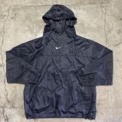 90s OLD NIKE センターロゴ アノラックパーカー ブラック テック 90s OLD NIKE センターロゴ アノラックパーカー ブラック テック