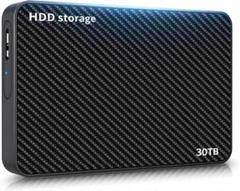 外付けHDD 30TB 外付けハードディスク 超薄型設計 軽量ポータブルHDD