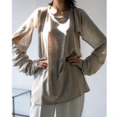 eriko katori エリコカトリ　トップス　くすみ　2024ss eriko katori エリコカトリトップスくすみ2024ss