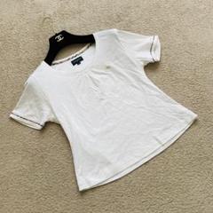 美品　バーバリーゴルフ　半袖Tシャツ　ノバチェック　ホースロゴ刺繍　ホワイト　M
