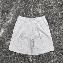 90s イタリア製 JHANEBARNES ハーフパンツ ツータック ホワイト