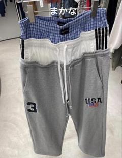 Project G/R 3 LAYERED SWEAT PANTS GR M *