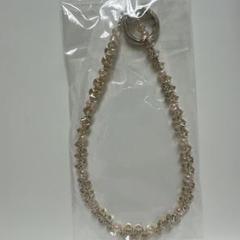 ハンドメイド スマホストラップ 淡いピンク系のサムネイル