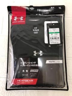 アンダーアーマー キッズ 長袖クルーネックシャツ ヒートギア 150㎝ ブラック