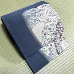 正絹　袋帯《型染め　茶屋辻》