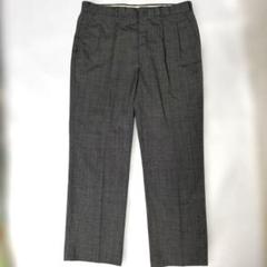 70s usa製 バージンウール ワイドスラックス ブラック ロケットタロン 70sヴィンテージウールスラックス 実寸W36 L28 ロケットタロン