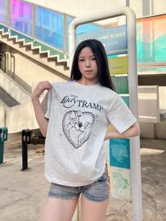 国内発送【RONRON】PASTA LADY AND THE TRAMP OVER FIT T SHIRT PASTA LADY AND THE TRAMP OVER FIT T SHIRT BLACK - RONRON 론론