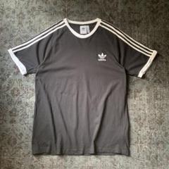XLサイズ adidas アディダス リンガー Tシャツ 刺繍ロゴ 黒 大人気