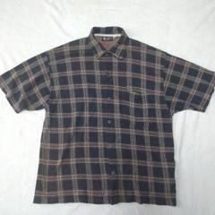90s QuickSilver　半袖チェックシャツ　ユーロ　珍品