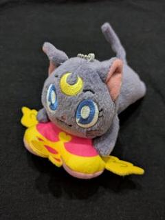 セーラームーン　ルナ ぬいぐるみ ストラップ付き