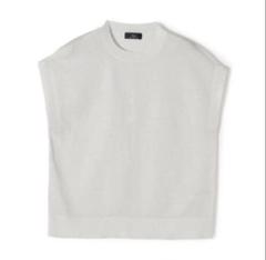 SHIPS Primary Navy Label ラメニット フレンチスリーブ