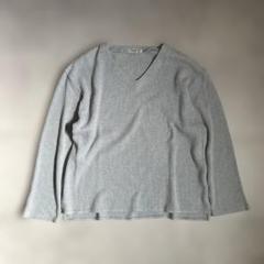 Scapa スキャパ グレー Vネック 長袖カットソー