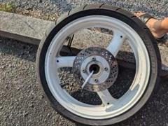 mc22 CBR250RRリアホイール mc19に流用予定 ニダボ ニハリ