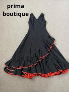 【美品 フラメンコ衣装】ブラック イエロー ブルー ドレス ワンピース ボランテ ROPK-10-11-2N】青×黒青ドットボランテワンピース - フラメンコ
