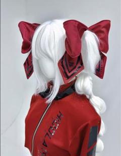 HIDOLATRAL THEODOL クソデカリボンクリップ 2個セット CyberJerseyシリーズ》クソデカリボンクリップ(PINK