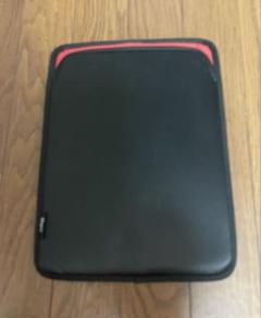 Digioタブレットソフトケース黒、赤アクセント