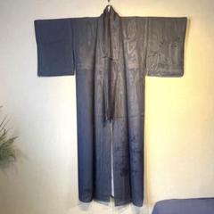 胴抜き仕立て 作家物 手描き友禅 訪問着 紋なし トールサイズ 訪問着 手描き友禅 花と鶴 作家物 - からん::アンティーク着物