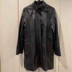 【美品】BALMAIN ラムレザー コート ロング丈 大きいサイズ13号 BALMAIN 羊革 コート