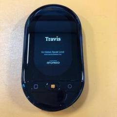 AI翻訳機 ソースネクスト ポケトークWの供給会社Travis製