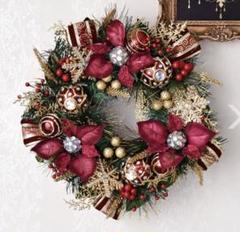 Buonoバーガンディポインセチアクリスマスリース ハルモニア Buono様専用バーガンディポインセチアクリスマスリース