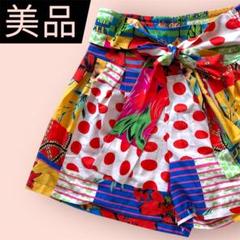 SHEIN ショートパンツ　ハーフパンツ　レディース　花柄　カラフル　リゾート