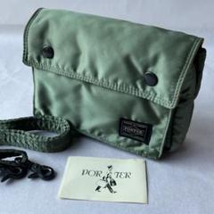 極美品✨PORTER ポーター タンカー 財布 ウォレット グリーン 二つ折り 極美品✨PORTER ポーター タンカー 財布 ウォレット グリーン 二
