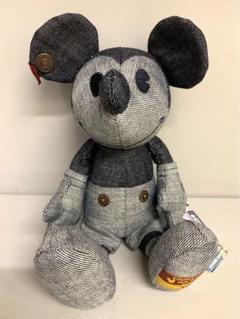 【希少】EDWIN デニム　ディズニー　ミッキー ミニー ぬいぐるみ　50th EDWIN デニム ディズニー ミッキー ミニー ぬいぐるみ タグ付き