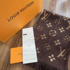 中古 ルイヴィトン エシャルプ ロゴマニア マフラー シャイン マロン廃盤 レア LOUIS VUITTON ルイ・ヴィトン LOUISVUITTON マフラー