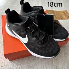 NIKE スニーカー　ブラック　18cm 男の子　女の子　ベルクロ　未使用