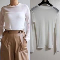 美品　ウィムガゼット　シアーチュールプルオーバー La nature linge