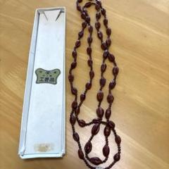 昭和レトロ　ネックレス　木の実　ヴィンテージ
