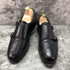 アシックスランウォーク【24.5】ゴアテックス　ダブルモンク レザー シボ加工