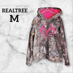 REALTREE 【M】 カモフラージュ フード付きパーカー 裏起毛